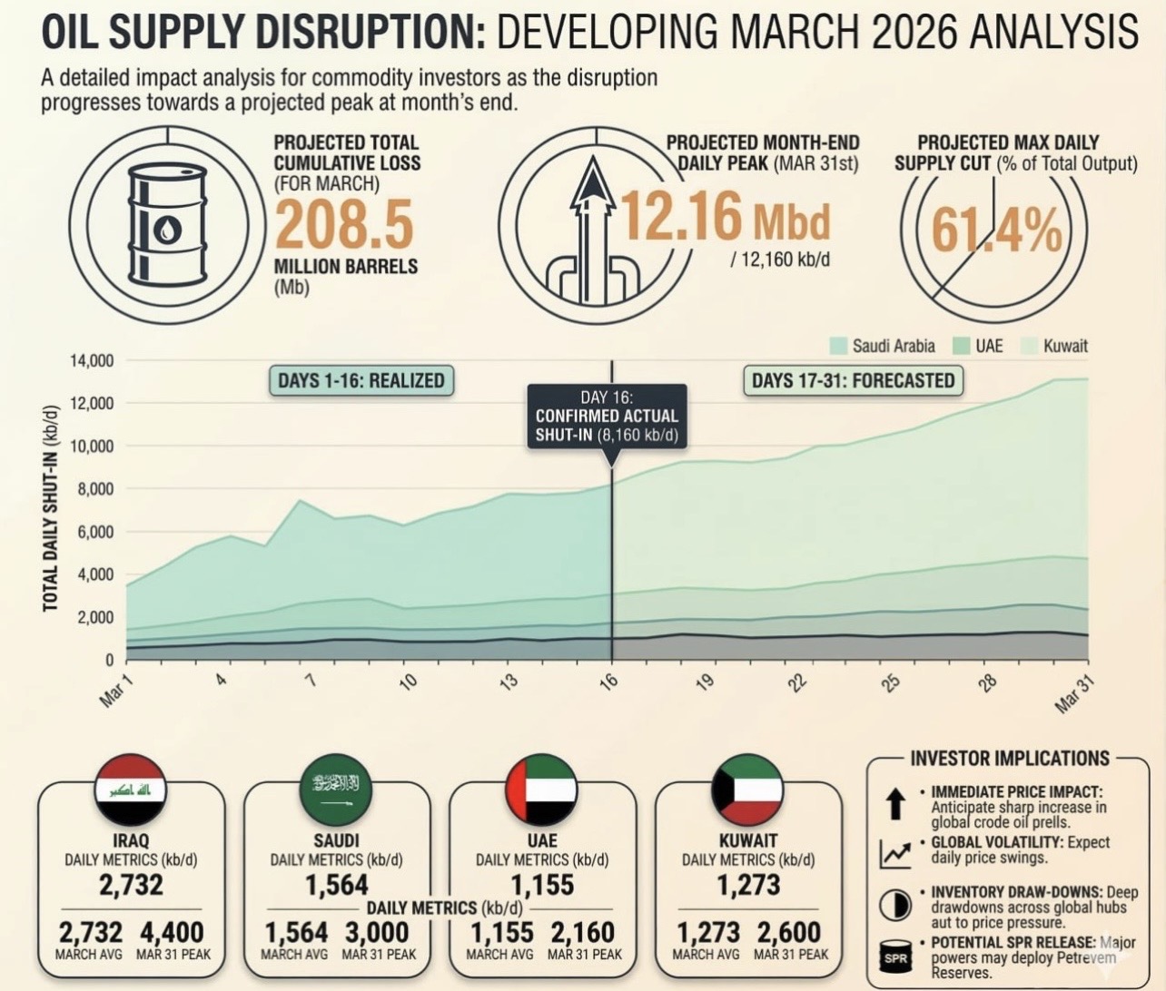 📊 Global oil supplies are facing a major disruption